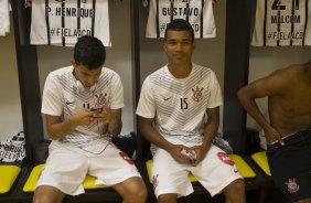 Nos vestiários antes do jogo entre Botafogo x Corinthians, realizado esta noite na Arena Amazônia, válido pela 28ª rodada do Campeonato Brasileiro de 2014