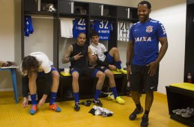 Nos vestiários antes do jogo entre Botafogo x Corinthians, realizado esta noite na Arena Amazônia, válido pela 28ª rodada do Campeonato Brasileiro de 2014