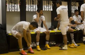 Nos vestiários antes do jogo entre Botafogo x Corinthians, realizado esta noite na Arena Amazônia, válido pela 28ª rodada do Campeonato Brasileiro de 2014
