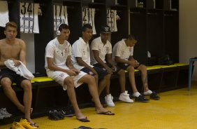 Nos vestiários antes do jogo entre Botafogo x Corinthians, realizado esta noite na Arena Amazônia, válido pela 28ª rodada do Campeonato Brasileiro de 2014