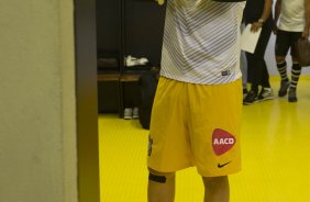 Nos vestiários antes da partida entre Atlético-MG x Corinthians, realizado esta noite no Mineirão, jogo da volta pela Copa do Brasil 2014