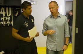 Nos vestiários antes da partida entre Atlético-MG x Corinthians, realizado esta noite no Mineirão, jogo da volta pela Copa do Brasil 2014