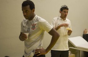 Nos vestiários antes da partida entre Atlético-MG x Corinthians, realizado esta noite no Mineirão, jogo da volta pela Copa do Brasil 2014