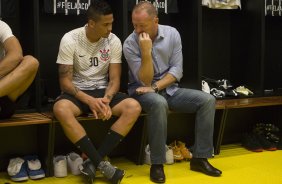 Nos vestirios antes da partida entre Atltico-MG x Corinthians, realizado esta noite no Mineiro, jogo da volta pela Copa do Brasil 2014