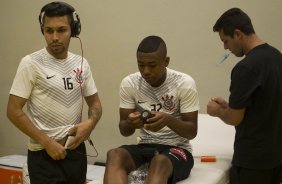 Nos vestiários antes da partida entre Atlético-MG x Corinthians, realizado esta noite no Mineirão, jogo da volta pela Copa do Brasil 2014
