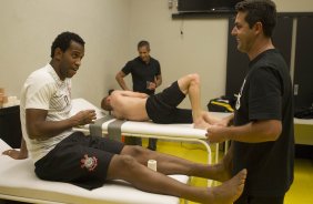 Nos vestiários antes da partida entre Atlético-MG x Corinthians, realizado esta noite no Mineirão, jogo da volta pela Copa do Brasil 2014