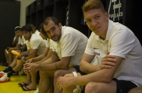 Nos vestiários antes da partida entre Atlético-MG x Corinthians, realizado esta noite no Mineirão, jogo da volta pela Copa do Brasil 2014
