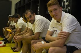 Nos vestirios antes da partida entre Atltico-MG x Corinthians, realizado esta noite no Mineiro, jogo da volta pela Copa do Brasil 2014