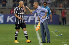 Durante a partida entre Atlético-MG x Corinthians, realizado esta noite no Mineirão, jogo da volta pela Copa do Brasil 2014