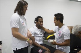 Nos vestiários antes da partida entre Corinthians x Vitoria/BA, realizada esta noite na Arena Pantanal, válida pela 30ª rodada do Campeonato Brasileiro de 2014