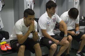 Nos vestiários antes da partida entre Corinthians x Vitoria/BA, realizada esta noite na Arena Pantanal, válida pela 30ª rodada do Campeonato Brasileiro de 2014