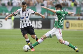 Durante a partida entre Palmeiras x Corinthians, realizada esta tarde no estádio do Pacaembu, válida pela 31ª rodada do Campeonato Brasileiro de 2014