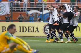 Durante a partida entre Palmeiras x Corinthians, realizada esta tarde no estádio do Pacaembu, válida pela 31ª rodada do Campeonato Brasileiro de 2014