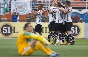 Durante a partida entre Palmeiras x Corinthians, realizada esta tarde no estádio do Pacaembu, válida pela 31ª rodada do Campeonato Brasileiro de 2014