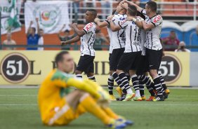 Durante a partida entre Palmeiras x Corinthians, realizada esta tarde no estdio do Pacaembu, vlida pela 31 rodada do Campeonato Brasileiro de 2014