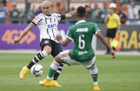 Durante a partida entre Palmeiras x Corinthians, realizada esta tarde no estádio do Pacaembu, válida pela 31ª rodada do Campeonato Brasileiro de 2014