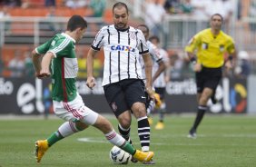 Durante a partida entre Palmeiras x Corinthians, realizada esta tarde no estádio do Pacaembu, válida pela 31ª rodada do Campeonato Brasileiro de 2014