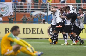 Durante a partida entre Palmeiras x Corinthians, realizada esta tarde no estádio do Pacaembu, válida pela 31ª rodada do Campeonato Brasileiro de 2014