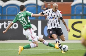 Durante a partida entre Palmeiras x Corinthians, realizada esta tarde no estádio do Pacaembu, válida pela 31ª rodada do Campeonato Brasileiro de 2014