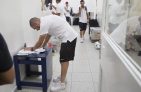 Nos vestiários da partida entre Palmeiras x Corinthians, realizada esta tarde no estádio do Pacaembu, válida pela 31ª rodada do Campeonato Brasileiro de 2014