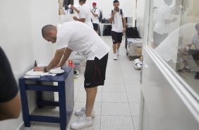 Nos vestirios da partida entre Palmeiras x Corinthians, realizada esta tarde no estdio do Pacaembu, vlida pela 31 rodada do Campeonato Brasileiro de 2014