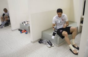Nos vestiários da partida entre Palmeiras x Corinthians, realizada esta tarde no estádio do Pacaembu, válida pela 31ª rodada do Campeonato Brasileiro de 2014