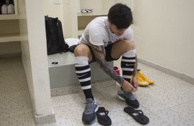Nos vestiários da partida entre Palmeiras x Corinthians, realizada esta tarde no estádio do Pacaembu, válida pela 31ª rodada do Campeonato Brasileiro de 2014