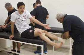 Nos vestiários da partida entre Palmeiras x Corinthians, realizada esta tarde no estádio do Pacaembu, válida pela 31ª rodada do Campeonato Brasileiro de 2014