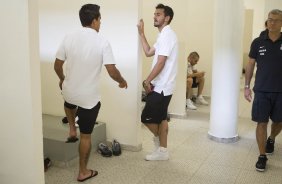Nos vestiários da partida entre Palmeiras x Corinthians, realizada esta tarde no estádio do Pacaembu, válida pela 31ª rodada do Campeonato Brasileiro de 2014