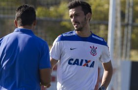 Durante o treino desta tarde no CT Joaquim Grava, zona leste da cidade. O prximo jogo da equipe ser sbado, dia 01/11, contra o Coritiba, na Arena Corinthians, vlido pela 32 rodada do Campeonato Brasileiro de 2014