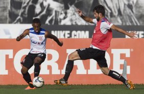 Durante o treino desta tarde no CT Joaquim Grava, zona leste da cidade. O prximo jogo da equipe ser sbado, dia 01/11, contra o Coritiba, na Arena Corinthians, vlido pela 32 rodada do Campeonato Brasileiro de 2014