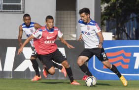 Durante o treino desta tarde no CT Joaquim Grava, zona leste da cidade. O prximo jogo da equipe ser sbado, dia 01/11, contra o Coritiba, na Arena Corinthians, vlido pela 32 rodada do Campeonato Brasileiro de 2014