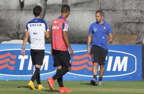 Durante o treino desta tarde no CT Joaquim Grava, zona leste da cidade. O prximo jogo da equipe ser sbado, dia 01/11, contra o Coritiba, na Arena Corinthians, vlido pela 32 rodada do Campeonato Brasileiro de 2014