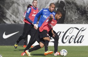 Durante o treino desta tarde no CT Joaquim Grava, zona leste da cidade. O prximo jogo da equipe ser sbado, dia 01/11, contra o Coritiba, na Arena Corinthians, vlido pela 32 rodada do Campeonato Brasileiro de 2014