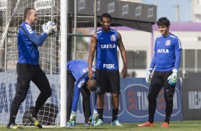 Durante o treino desta tarde no CT Joaquim Grava, zona leste da cidade. O prximo jogo da equipe ser amanh, sbado, dia 01/11, contra o Coritiba, na Arena Corinthians, vlido pela 32 rodada do Campeonato Brasileiro de 2014