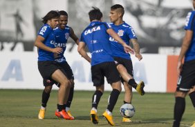 Durante o treino desta tarde no CT Joaquim Grava, zona leste da cidade. O prximo jogo da equipe ser amanh, sbado, dia 01/11, contra o Coritiba, na Arena Corinthians, vlido pela 32 rodada do Campeonato Brasileiro de 2014
