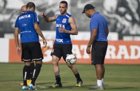 Durante o treino desta tarde no CT Joaquim Grava, zona leste da cidade. O prximo jogo da equipe ser amanh, sbado, dia 01/11, contra o Coritiba, na Arena Corinthians, vlido pela 32 rodada do Campeonato Brasileiro de 2014