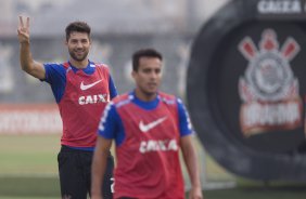 Durante o treino desta tarde no CT Joaquim Grava, zona leste da cidade. O prximo jogo da equipe ser amanh, sbado, dia 01/11, contra o Coritiba, na Arena Corinthians, vlido pela 32 rodada do Campeonato Brasileiro de 2014