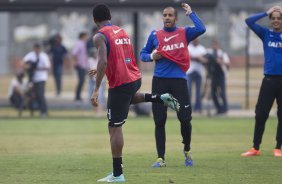 Durante o treino desta tarde no CT Joaquim Grava, zona leste da cidade. O prximo jogo da equipe ser amanh, sbado, dia 01/11, contra o Coritiba, na Arena Corinthians, vlido pela 32 rodada do Campeonato Brasileiro de 2014