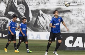 Durante o treino desta tarde no CT Joaquim Grava, zona leste da cidade. O prximo jogo da equipe ser amanh, sbado, dia 01/11, contra o Coritiba, na Arena Corinthians, vlido pela 32 rodada do Campeonato Brasileiro de 2014