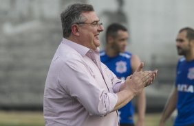 Durante o treino desta tarde no CT Joaquim Grava, zona leste da cidade. O prximo jogo da equipe ser amanh, sbado, dia 01/11, contra o Coritiba, na Arena Corinthians, vlido pela 32 rodada do Campeonato Brasileiro de 2014