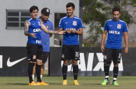 Durante o treino desta tarde no CT Joaquim Grava, zona leste da cidade. O prximo jogo da equipe ser amanh, sbado, dia 01/11, contra o Coritiba, na Arena Corinthians, vlido pela 32 rodada do Campeonato Brasileiro de 2014