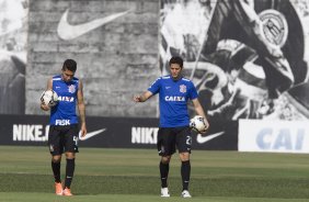Durante o treino desta tarde no CT Joaquim Grava, zona leste da cidade. O prximo jogo da equipe ser amanh, sbado, dia 01/11, contra o Coritiba, na Arena Corinthians, vlido pela 32 rodada do Campeonato Brasileiro de 2014