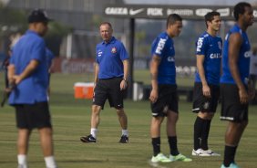 Durante o treino desta tarde no CT Joaquim Grava, zona leste da cidade. O prximo jogo da equipe ser amanh, sbado, dia 01/11, contra o Coritiba, na Arena Corinthians, vlido pela 32 rodada do Campeonato Brasileiro de 2014