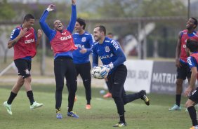 Durante o treino desta tarde no CT Joaquim Grava, zona leste da cidade. O prximo jogo da equipe ser amanh, sbado, dia 01/11, contra o Coritiba, na Arena Corinthians, vlido pela 32 rodada do Campeonato Brasileiro de 2014