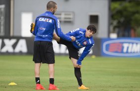 Durante o treino desta tarde no CT Joaquim Grava, zona leste da cidade. O prximo jogo da equipe ser domingo, 19,30hs