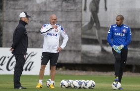 Durante o treino desta tarde no CT Joaquim Grava, zona leste da cidade. O prximo jogo da equipe ser domingo, 19,30hs