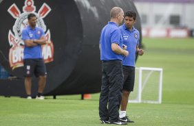 Durante o treino desta manh no CT Joaquim Grava, zona leste da cidade. O prximo jogo da equipe ser domingo, 19,30hs
