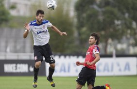 Durante o treino desta manh no CT Joaquim Grava, zona leste da cidade. O prximo jogo da equipe ser domingo, 19,30hs