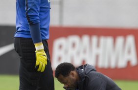 Durante o treino desta manh no CT Joaquim Grava, zona leste da cidade. O prximo jogo da equipe ser domingo, 19,30hs